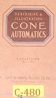 Cone-Cone Automatics 2 1/4 and 2 5/8, Lathe, Parts List Manual-2 1/4\"-2 5/8\"-01